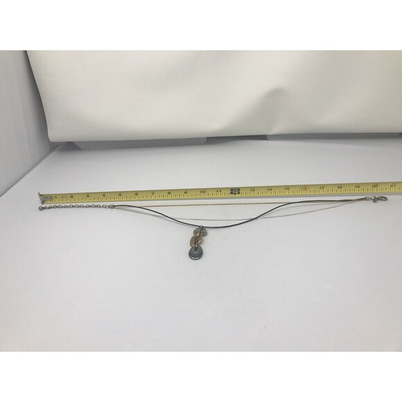 CHICO'S Pendant Necklace Metallic Multi Tone Silver Tone Copper Tone - Picture 7 of 8